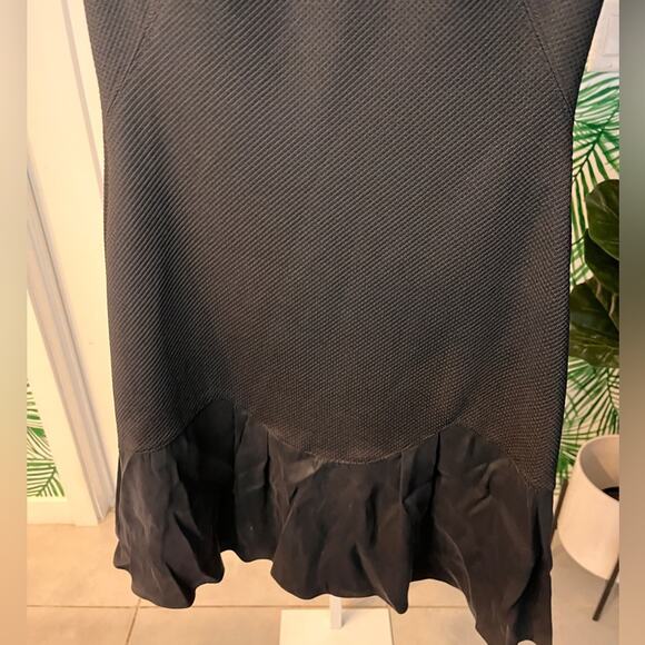 Rebecca Taylor Black Stacy Drop Waist Dress Size 6 - Picture 2 of 10